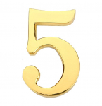 Uksenumber Haushalt GP-5 45, 4.5 cm x 2.8 cm, tsink, kuldne