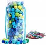 K&auml;ev&otilde;rude valmistamise komplekt Beads In Tube, t&uuml;rkiissinine