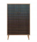 Kapp Kalune Design Multibox 222, sinine v./pruun v., 36 cm x 80 cm x 127 cm