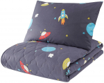 Laste voodipesukomplekt Mijolnir Uzay 162ELR8315, sinine v./mitmev&auml;rviline, 180 x 225 cm