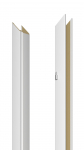 Vertikaalne ukseraam Domoletti, 209.5 cm x 14 - 18 cm x 1 cm, vasakpoolne, valge