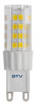 Lambipirn GTV LED, 3000 &deg;K, G9, 5 W, 420 lm