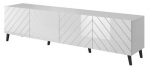 TV-laud Abeto 200, valge v., 200 cm x 41.6 cm x 52 cm