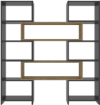 P&otilde;randariiul Kalune Design Poyraz 875ZNA4626, tamm v./must v., 150 cm x 163.5 cm x 22 cm