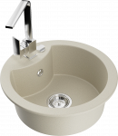 K&ouml;&ouml;givalamu Mexen Diego 6512481000-69+670300-00, graniit, 48.8 cm x 48.8 cm x 16.7 cm, kroomi/beež