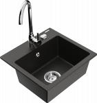 K&ouml;&ouml;givalamu Mexen Milo 6505-75-670200-00, graniit, 43.5 cm x 41 cm x 17.1 cm, kuldne/must/kroom