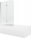 Vann seinaga, teisaldatav Mexen Cubik, 70 cm x 170 cm x 40 cm, ristk&uuml;lik, valge