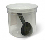 Kuivaine konteiner Curver 1396/R009620, 1 l, l&auml;bipaistev v./valge v.