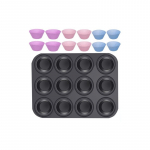 Muffinivorm Ruhhy, must v., 26.5 cm x 35 cm