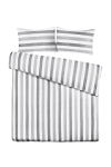Voodipesukomplekt Kenda Sand Pina 125, valge v./hall v., 50 x 75 cm, 225 x 225 cm