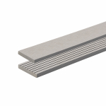 WPC terrassilaua viimistlusprofiil Garden Center, puit- ja plastkomposiit (wpc), 300 cm x 7.1 cm x 1.1 cm, hall v.