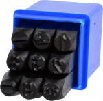 Numbrikomplekt tembeldamiseks Geko G01811, 9 tk