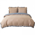 Voodipesukomplekt PGZ-04, hall/beež, 160 x 200 cm