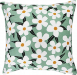 Dekoratiivpadjap&uuml;&uuml;r Douceur d`Interieur Darcy, valge v./must v./roheline v., 40 cm x 40 cm