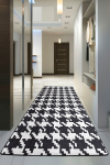 Koridorivaip Conceptum Hypnose Kazay Djt, valge/must, 200 cm x 120 cm