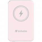Akupank Verbatim Charge n GO, 5000 mAh, 15 - 20 W, roosa