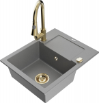 K&ouml;&ouml;givalamu koos kraaniga Mexen Enzo, vaik/graniit, 57.6 cm x 46.5 cm x 17.4 cm, hall