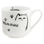 Tass Ambition Love Cat, valge v./must v., 0.455 l