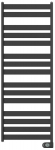 Elektriline r&auml;tikuradiator Zehnder Zeta, must v., 50 cm x 80 cm, 300 W
