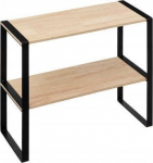Riiul 5five Simply Smart Kitchen Shelf, 40 cm x 17.5 cm x 35 cm, metall/keskmise tihedusega puitkiudplaadid (mdf), must v./pruunikas v.