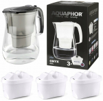 Veefiltrid, kassettidega Aquaphor Onyx, 4.2 l, l&auml;bipaistev v./must v.