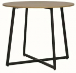 Laud Luna, pruun/must, 90 cm x 90 cm x 76 cm