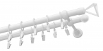 Kardinapuu komplekt Olimp Verdi, 300 cm, &Oslash; 19 mm, valge v.