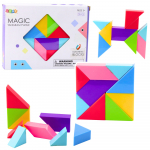 Magnetm&auml;nguasi, pusle Lean Magic Tangram, mitmev&auml;rviline, 9 tk