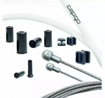 Piduritrosside komplekt Capgo Shimano/Sram Road, plastik/roostevaba teras, valge