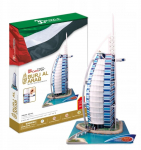 3D-pusle Cubicfun Burj Al Arab, 41.4 cm x 27.4 cm, 101 tk, mitmev&auml;rviline