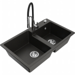 K&ouml;&ouml;givalamu Mexen Tomas, graniit, 80 cm x 50 cm x 19 cm, kuldne v./must v./kroom v.