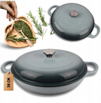 Emailitud malmpott Atusa Hage, 30 cm, 3 l, roheline v.