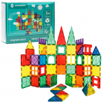 Magnetkonstruktor Springos Kids Basic KG0048, 100 tk, mitmev&auml;rviline