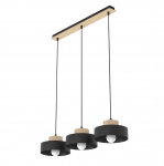 Valgusti lagi Emibig Kivi, E27, 3 x 15 W, must v.