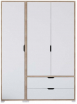 Riidekapp Kalune Design Nisan, p&auml;hklipuu v., 45 cm x 130 cm x 183 cm