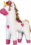 Dekoratsioon GoDan Unicorn, valge v./roosa v., 34.9 cm