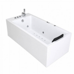 Vann, massaaži Bellagio Luxury Pearl, 180 cm x 80 cm x 60 cm, ristk&uuml;lik, valge v.