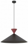Valgusti lagi Emibig Ralf 1L 1744/1L, GX53, 1 x 10 W, must v./punane v., 50 x 50 cm