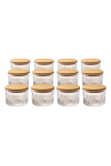 Toiduainekarbi komplekt Hermia F10263, 0.26 l, 10 cm x 10 cm, l&auml;bipaistev v./pruun v., 12 tk
