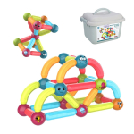 Magnetkonstruktor Woopie KD114520, 52 tk, mitmev&auml;rviline