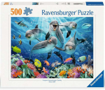 Pusle Ravensburger Dolphins, 49 cm x 36 cm, 500 tk