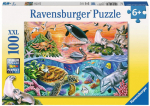 Pusle Ravensburger Ocean 106813, 49 cm x 36 cm, 100 tk, mitmev&auml;rviline