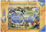 Pusle Ravensburger World Atlas with Animals, 300 tk