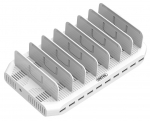 Laadimisalus Unitek USB Charging Station 10-ports, USB, valge v.