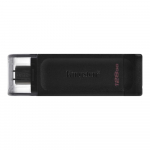 USB m&auml;lupulk Kingston DataTraveler 70, must v., 128 GB