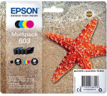 Printerikassett Epson 603 Multipack, kollane v./must v./fuksia (magenta) v.