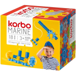 Klotsid Korbo Spin, Learn & Play Marine, 18 tk