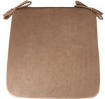 Istmepadi Home4you Velvet P0005286, kuldne/beež, 39 cm x 39 cm