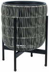Lillepott Home4you Wicker 38111, plastik/metall, hall