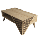 Kohvilaud Kalune Design Beril, hele pruun v., 58 cm x 105 cm x 40 cm